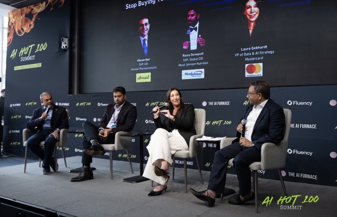 Suvajit Basu on the enterprise CIO panel at the AI Hot 100 Summit